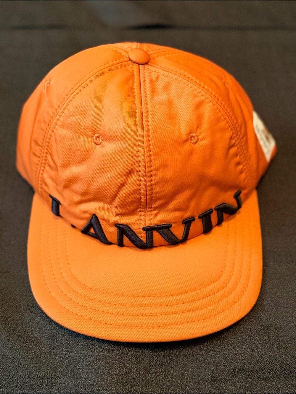 Lanvin Embroidered Logo Nylon Baseball Cap